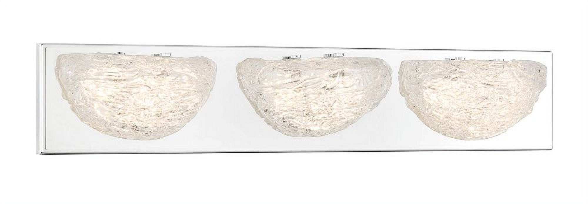 P5443-077-L-George Kovacs Lighting-Modern Ice - 30W 3 LED Bath Vanity In Traditional Style-4.5 Inches Tall and 24 Inches Wide