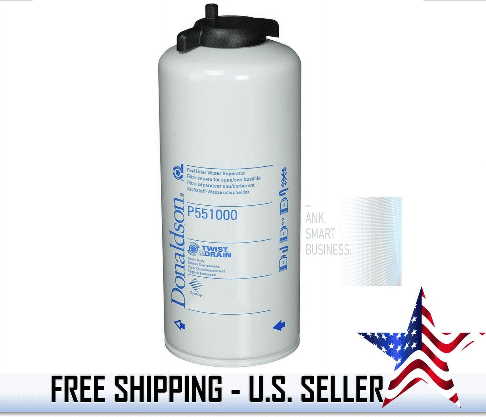 P551000 Donaldson Fuel Filter, Water Separator Spin