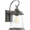 thumbnail image 1 of Progress Lighting Conover 1-Light Medium Wall Lantern in Antique Pewter with Seeded Glass Shade, 1 of 6