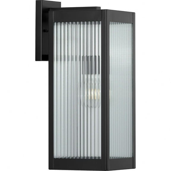 P560131-031-Progress Lighting-Felton - 18.25 Inch 1 Light Outdoor Wall Lantern Black Finish with