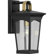 P560182-031-Progress Lighting-Chatsworth - 1 Light Outdoor Wall Lantern Black Finish with Clear