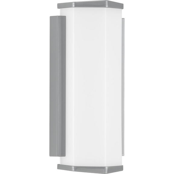 Progress Lighting Z-1070 Outdoor LED Wall Light, Metallic Gray, Elongated Acrylic Shade