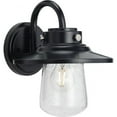 thumbnail image 1 of Progress Lighting Tremont 1-Light Matte Black Outdoor Wall Lantern with Clear Seeded Glass Shade, 1 of 10