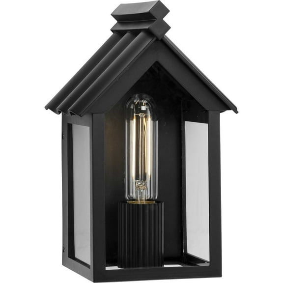 P560302-31M-Progress Lighting-Point Dume Dunemere 1 Light Wall Lantern-Matte Black Finish