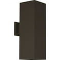 thumbnail image 1 of Progress Lighting, Verona, 2-Light Outdoor Wall Light, Antique Bronze, No Shade, Porcelain, 6"W x 18"H x 8.88"D, LED, 3731 Lumens, Damp Rated, 1 of 10