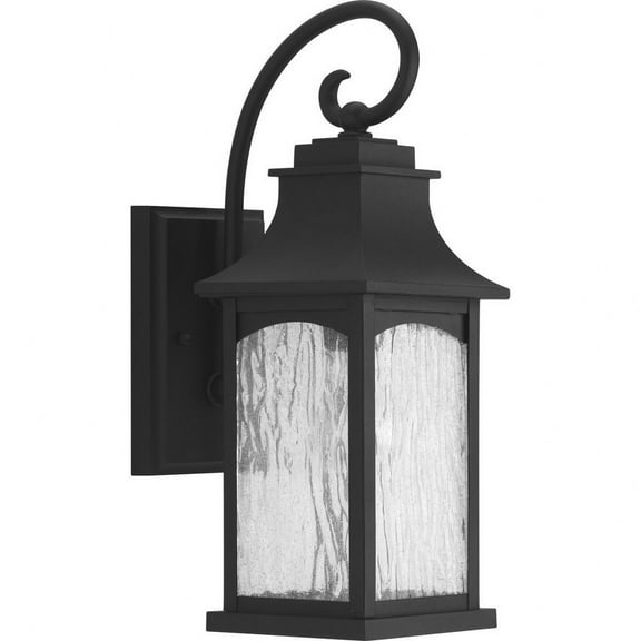 Progress Lighting Maison 1-Light Wall Lantern, Oil Rubbed Bronze, Clear Seeded Glass