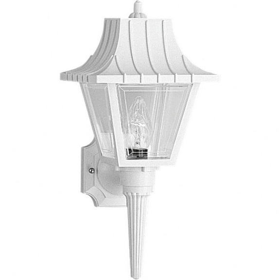 P5815-30-Progress Lighting-Mansard - Outdoor Light - 1 Light in Traditional style - 8 Inches wide by 17 Inches high-White Finish