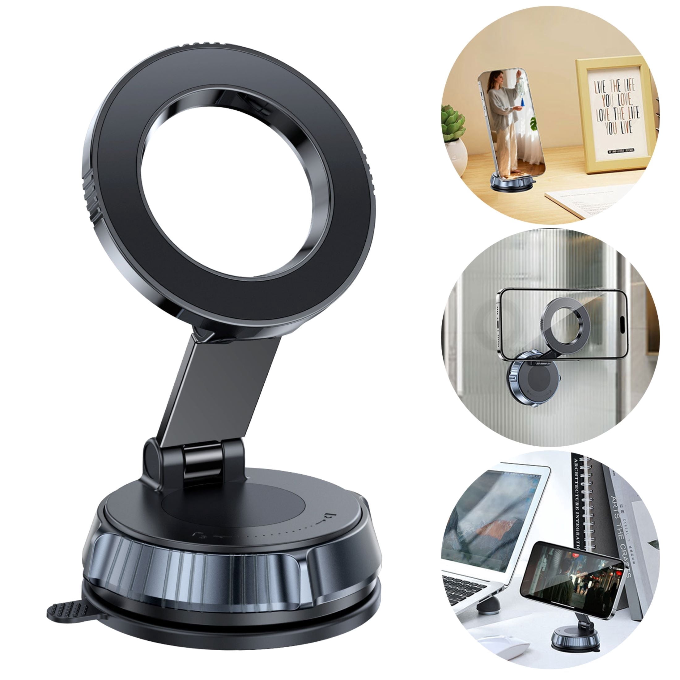 EEEKit Supporto a ventosa da auto per schermo CarPlay, rotazione a 360°, supporto per display Carplay, supporto regolabile per parabrezza e cruscotto, per la maggior parte degli stereo per auto con EEEKit Supporto a ventosa da auto per schermo CarPlay, rotazione a 360°, supporto per display Carplay, supporto regolabile per parabrezza e cruscotto, per la maggior parte degli stereo per auto con