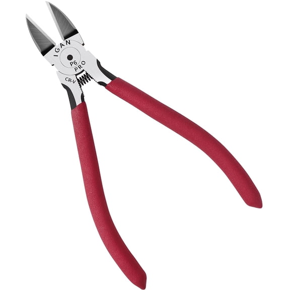 -P6 6-inch Ultra Sharp & Powerful Side Cutter Clippers with Longer Flush Cutting Edge, Ideal Wire Snips for Crafting, Floral, Electrical & Any Clean Cut Needs