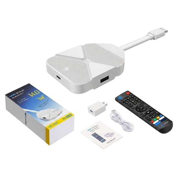 P6 Mini Media Player, Android 14, 4GB RAM+64GB ROM, WiFi 6, Bluetooth Voice Remote