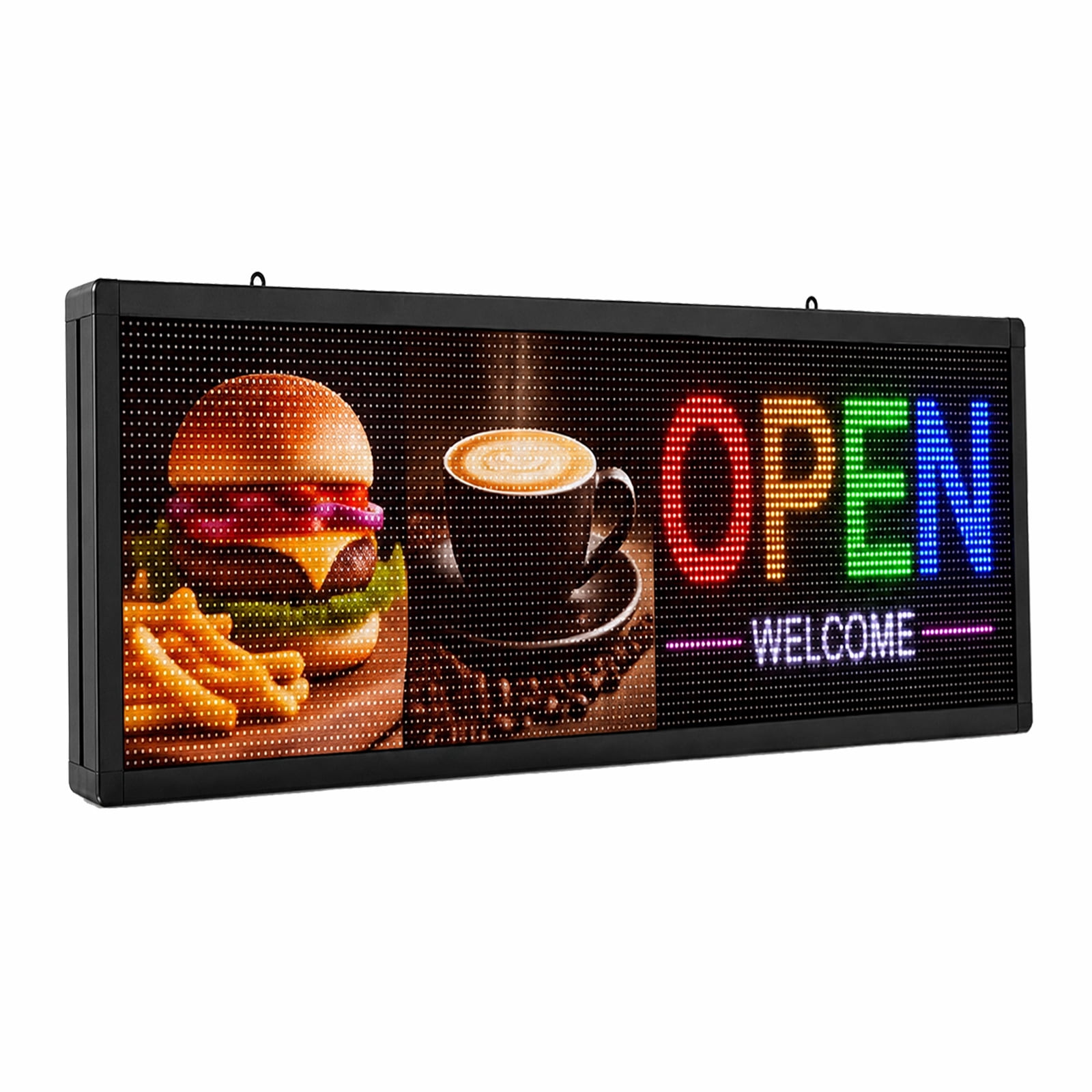 KHUSINA Programmable LED Sign, P6-40x17 inches, Full Color Digital ...