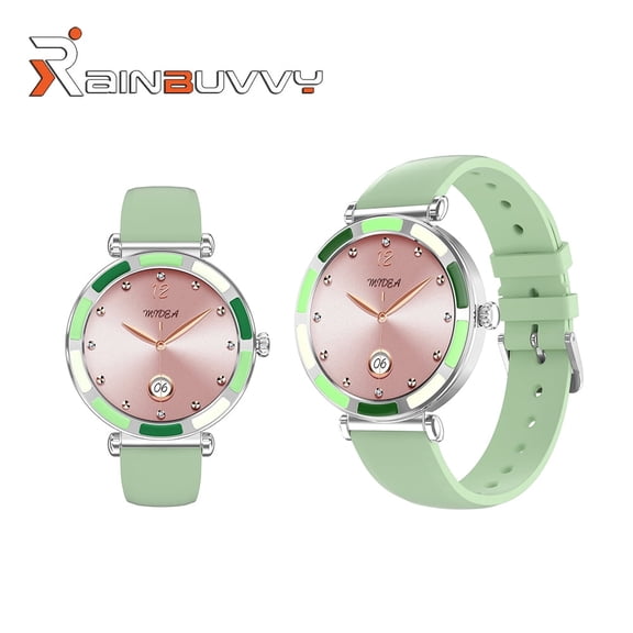 P61 Women's Fashion Smartwatch 1.27-inch LCD Screen IP67 290mAh Health Tracker Bluetooth 5.0 Supports iOS and Android Phones