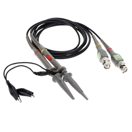 P6100 2Pcs High Oscilloscope Probe 1X 10X 100MHz Alligator Clip Test Probe