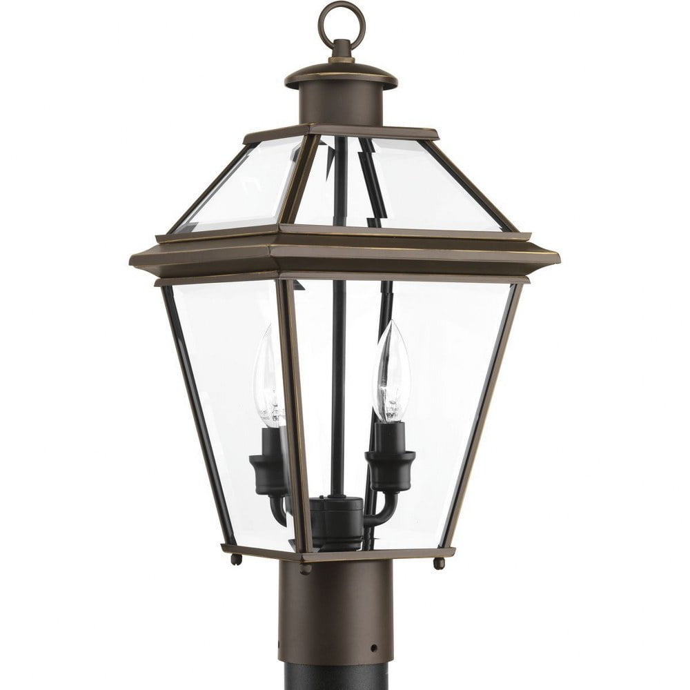 Burlington Antique Bronze Two-Light Outdoor Post Lantern