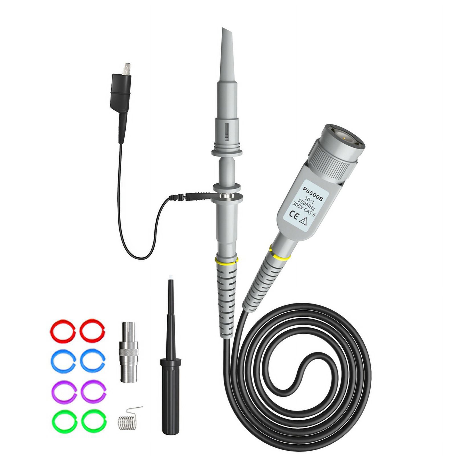 P6500B 500MHz Oscilloscope Probe 10X 300V High Precision Test Probe