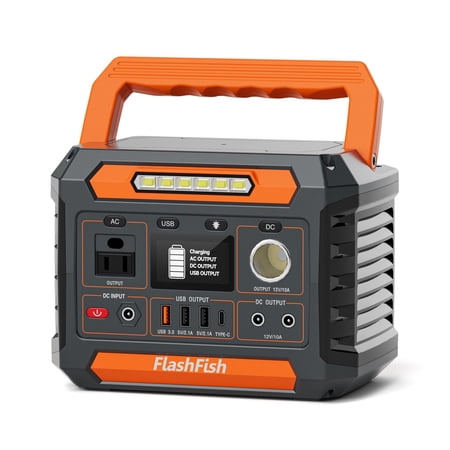 P66A 200W Portable Solar Generator - 144.3Wh Battery Pack with AC/USB/DC Outputs for Camping, Emergency, and Outdoor Travel