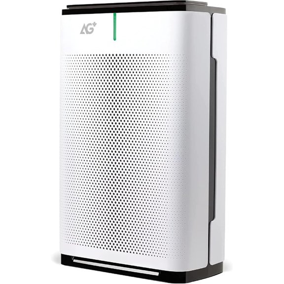 P700BB-W Pro Air Purifier Clean Air Filter With Aurabeat AG+ Technology for Bedroom, Office, Reduces Odor from and Pets, Includes Filters, 1655 Square , White