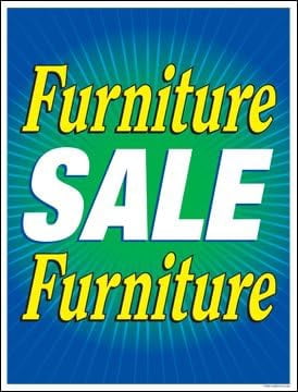 Retail Store Window Sale Sign Poster - 38" X 50" Blow-Out Sale Sign, Vinyl, Fade-Resistant