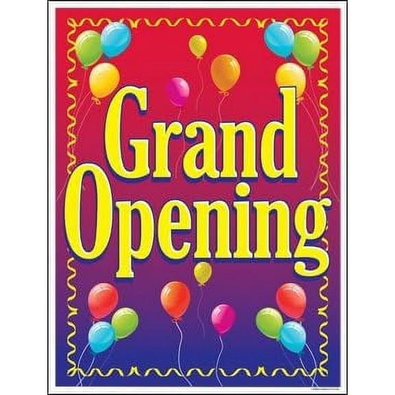 P70GRA Grand Opening Window Sale Sign Posters Retail Business Store Signs (P70-38" x 50")Furniture Flooring Mattress Wholesale Indoor Signage