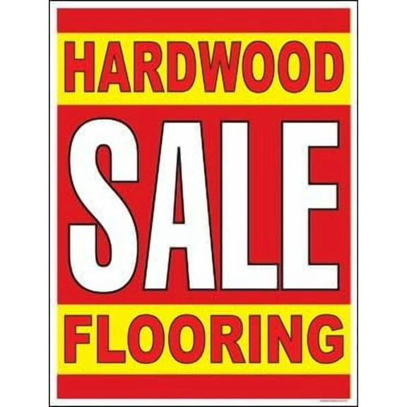 P70HAW Furniture Hardwood Sale Window Sale Sign Posters Retail Business Store Signs (P70-38" x 50") Furniture Flooring Mattress Wholesale Indoor Signage