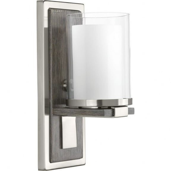 P710015-009-Progress Lighting-Mast - Wall Sconces Light - 1 Light in Coastal style - 5 Inches wide by 13 Inches high-Brushed Nickel Finish