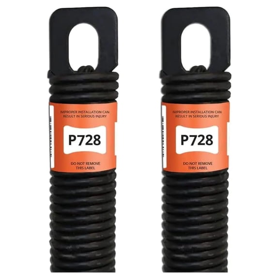 P728 - 28 in. Garage Door Plug-End Extension Spring (0.177 in. No. 7 Wire) (Pack of 2)
