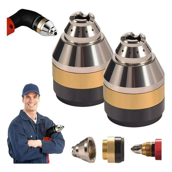 P80 Plasma Cutting Nozzle Protective Cover, Plasma Cutter Tips Electrodes Cover, Contactable Protective Cover (2Pcs)
