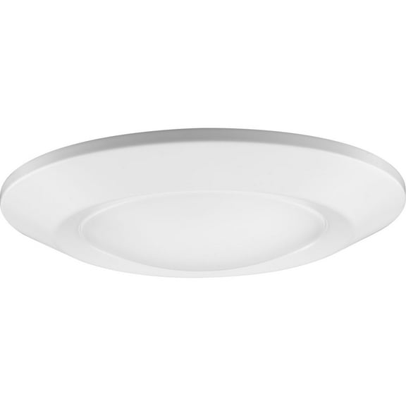 Progress Lighting, Intrinsic, 1 Light, Surface Mount, Satin White, 5-CCT Selectable LED, Aluminum, Wet Rated