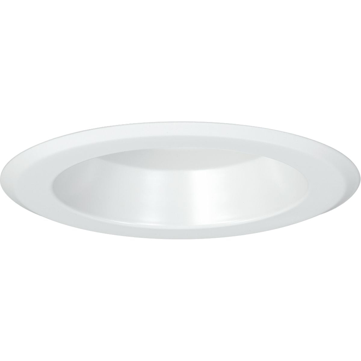 White Aluminum 5" LED Recessed Shower Trim