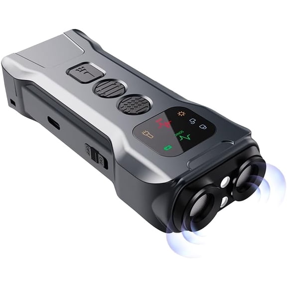 P9 Dual Frequency Ultrasonic Dog Bark Deterrent & Trainer with LED Light