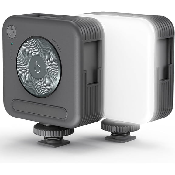 P96 LED Video Lighting Panel, 96 LED Beads Camera Light, 2700K-6500K Bi-Color Dimmable, CRI 95+, 2200mAh Rechargeable Battery with 3 Cold Shoe Mount