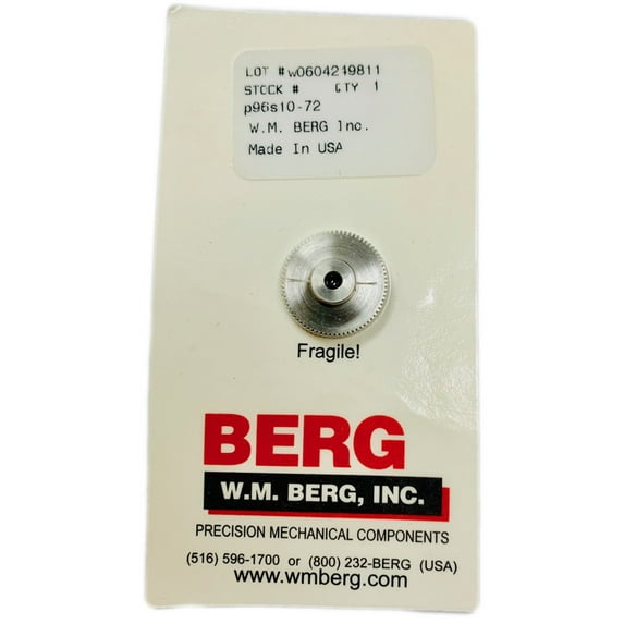 P96S10-72 Aluminum Spur Gears 64 Pitch Instrument Grade Precision