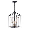thumbnail image 1 of Craftmade Aaron 4 Light Flat Black/Satin Brass with Acrylic Pendant, Chain Hung, P986FBSB4, 1 of 3
