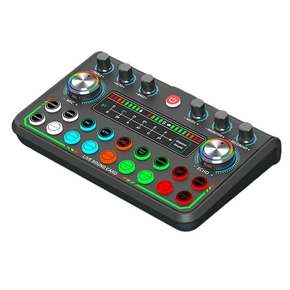 P99 Studio Grade Podcast Sound Card Condenser Mic Live Broadcast Music Studio Noise Cancelling Wide Compatibility