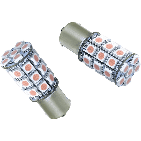 PA 2PCS 30SMD 1156 Ba15s Green Auto LED Bulb 12V for Turn Signal, Side Marker, Stop, Back Up, Tail Light