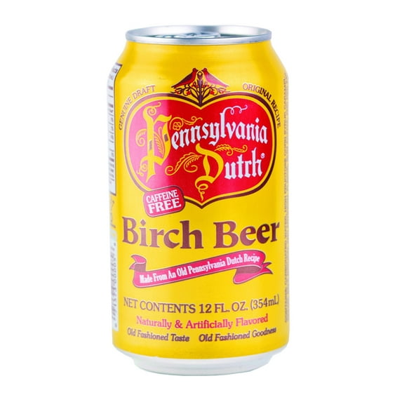 PA Dutch Birch Beer, Favorite Amish Drink, 12 Oz. Cans One 6-Pack