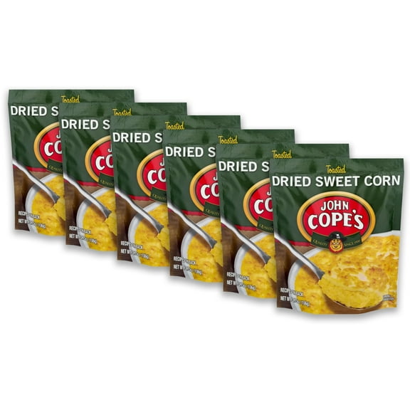 PA Dutch John Cope's Toasted, Dried Sweet Corn, 3.75 Oz. Pack of 6