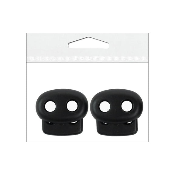 PA Ess Large Cord Lock 3/16" 2pc Black