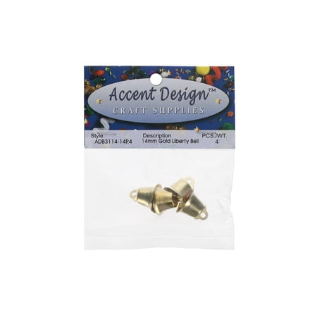 PA Ess Liberty Bell 14mm 4pc Gold (6 packs)