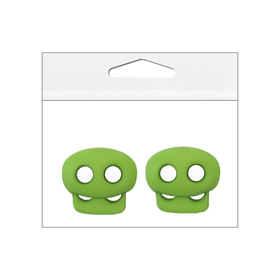 PA Ess Mini Cord Lock 1/8" 2pc Lime