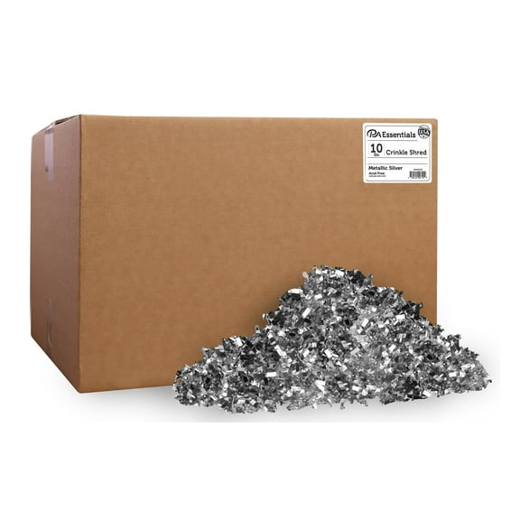 PA Essentials Crinkle Shred Box 10lb Metallic Silver