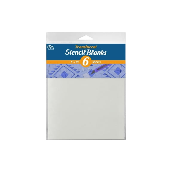 PA Essentials Stencil 8"x 10" Uncut Blank Translucent 6pc