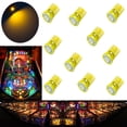 thumbnail image 1 of HYUGA LED 10PCS #555 T10 1SMD LED 6.3V DC Wedge Pinball Machine Bulb (Yellow, 10 Bulbs), 1 of 5