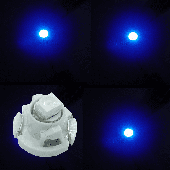 PA LED 10PCS T4.2 12V Auto LED Dash Board Cluster Gauges Lights Bulbs Compatible (Blue)