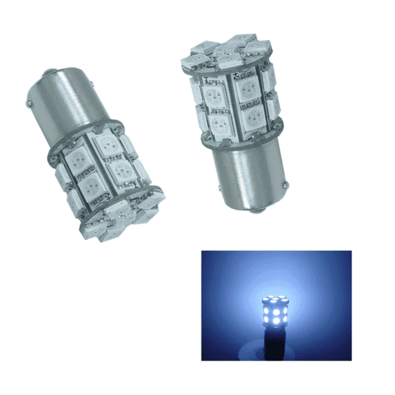 PA LED 2PCS 20SMD 1156 BAU15S White Auto LED Bulb 12V for Turn Signal Side Marker Stop Back Up Tail Light (7507 PY21W 1156PY 1056 12496 5009 7507AST Available)