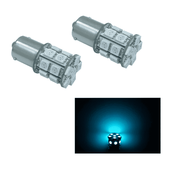 HYUGA LED 2PCS 20SMD 1156 Ba15s Ice Blue Auto Bulb 12V for Turn Signal, Side Marker, Stop, Back Up, Tail Light