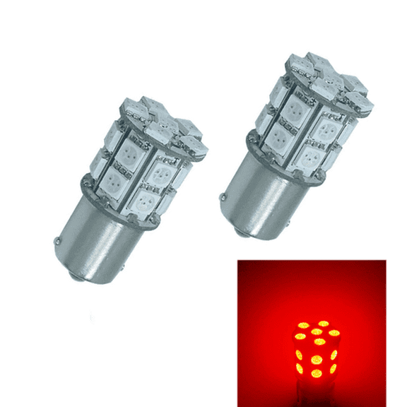 PA LED 2PCS 20SMD 1156 Ba15s Red Auto LED Bulb 12V for Turn Signal, Side Marker, Stop, Back Up, Tail Light