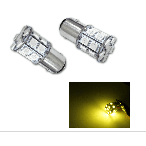 PA LED 2PCS 20SMD 1157 BAY15D Golden Yellow Auto Bulb 12V for Turn Signal Side Marker Stop Backup Tail Light
