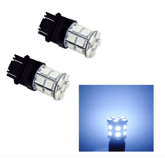 PA LED 2PCS 20SMD 3157 White Auto LED Bulb 12V for Turn Signal, Side Marker, Stop, Back, Tail Light