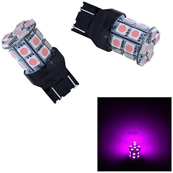 PA LED 2PCS 20SMD T20 7443 Pink Auto LED Bulb 12V for Turn Signal Side Marker Stop Backup Tail Light